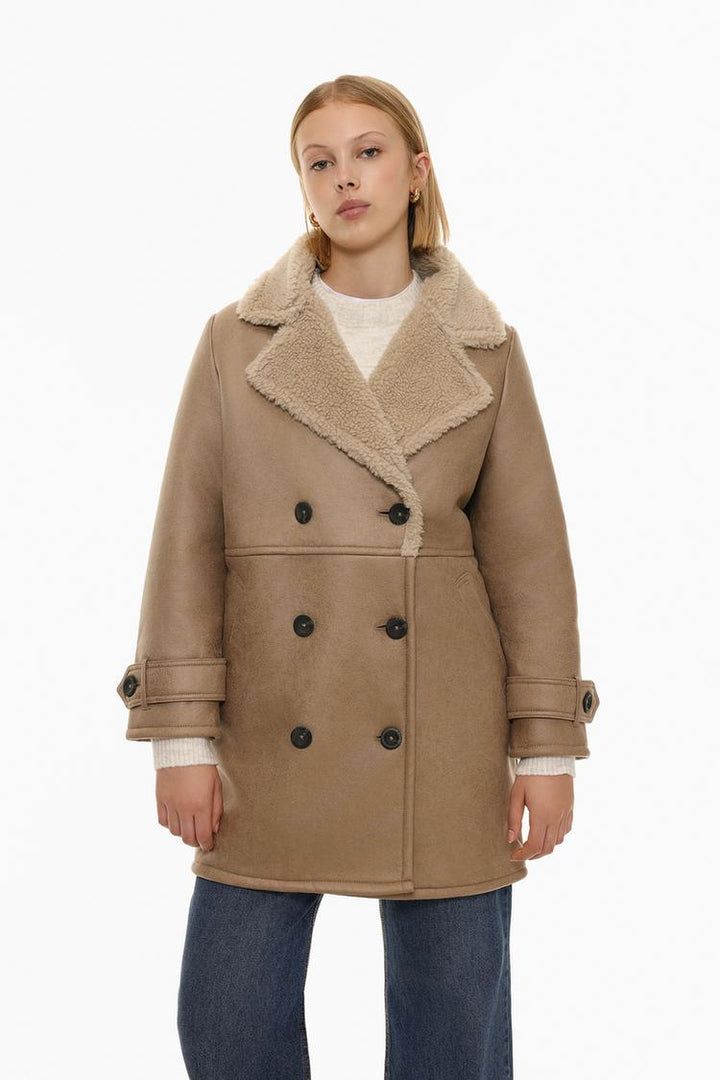 OVERSIZE DOUBLE-BREASTED DOUBLE-FACED COAT