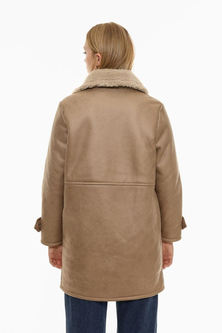 OVERSIZE DOUBLE-BREASTED DOUBLE-FACED COAT