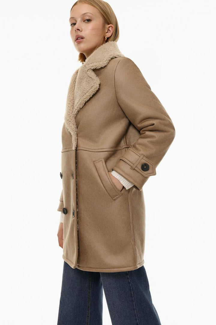 OVERSIZE DOUBLE-BREASTED DOUBLE-FACED COAT