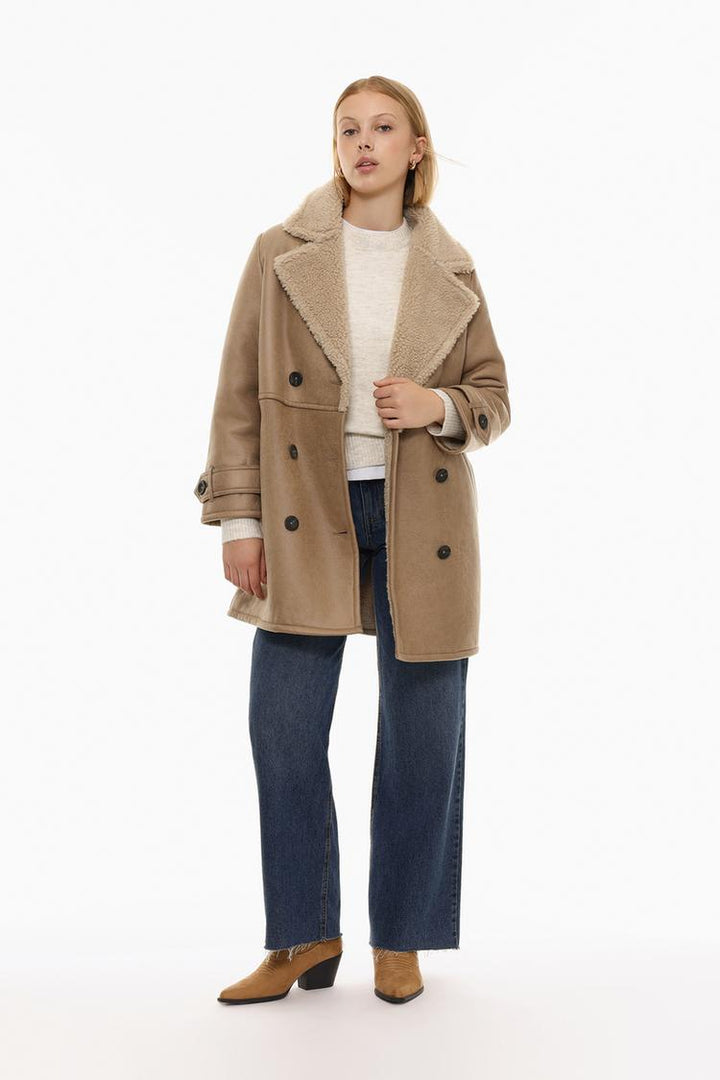 OVERSIZE DOUBLE-BREASTED DOUBLE-FACED COAT