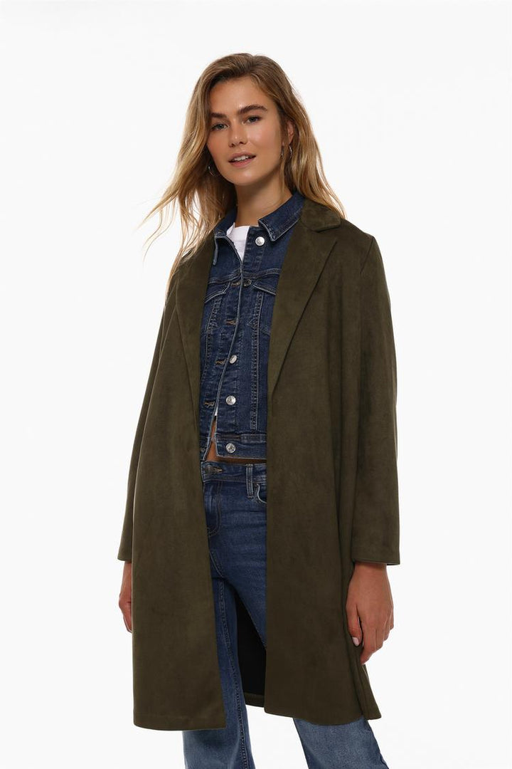 FAUX SUEDE COAT