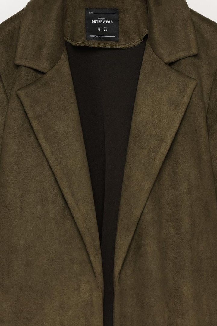 FAUX SUEDE COAT