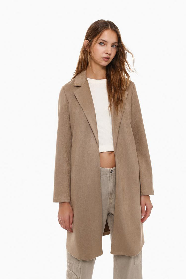 FAUX SUEDE COAT