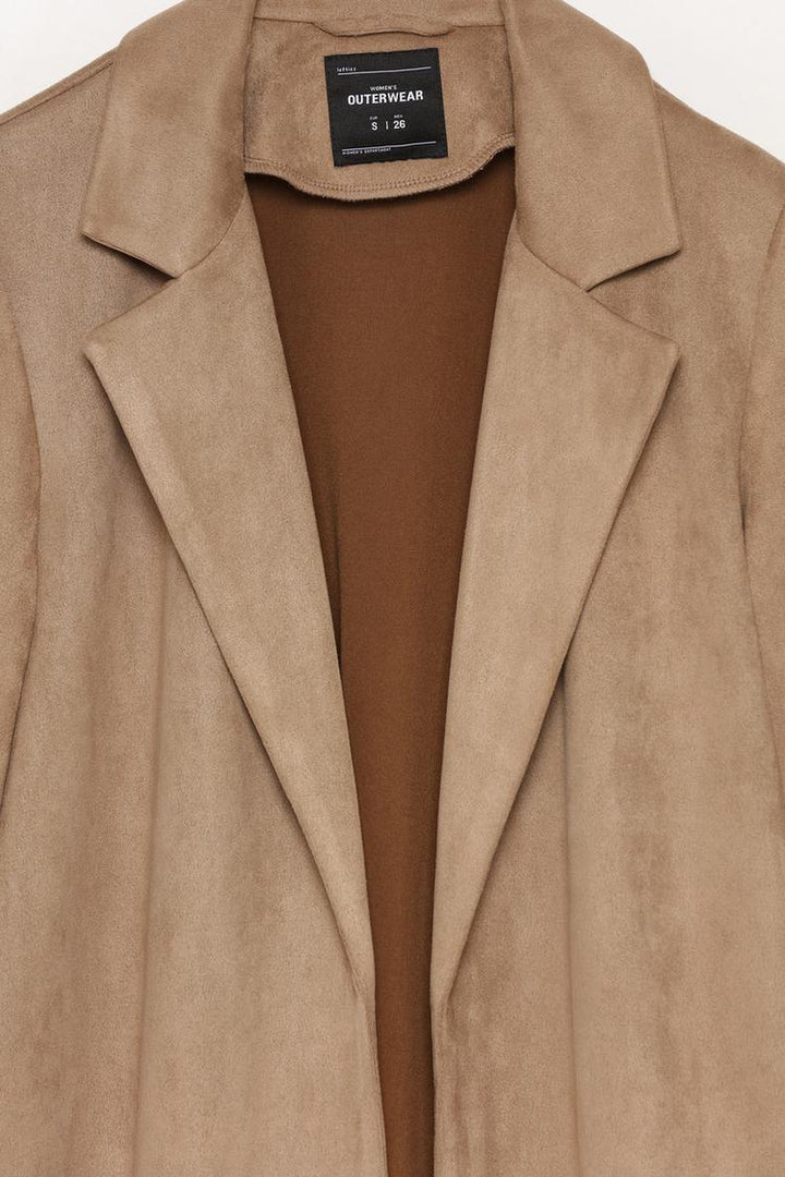 FAUX SUEDE COAT