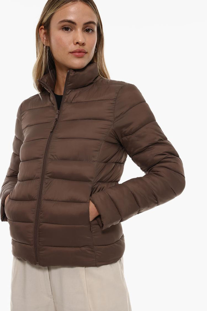 BASIC LIGHTWEIGHT PUFFER JACKET