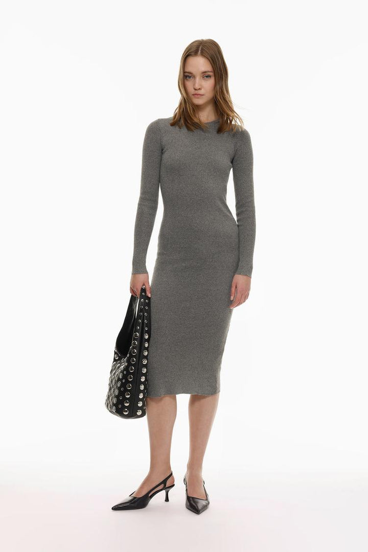 KNIT MIDI DRESS