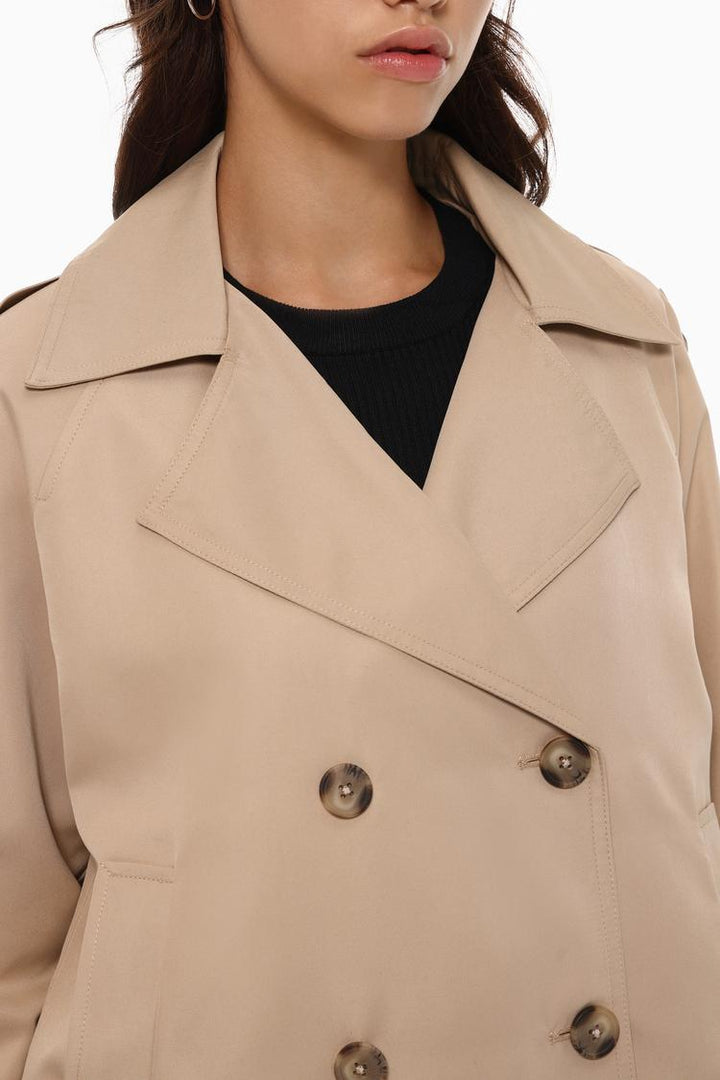 SHORT OVERSIZE TRENCH COAT