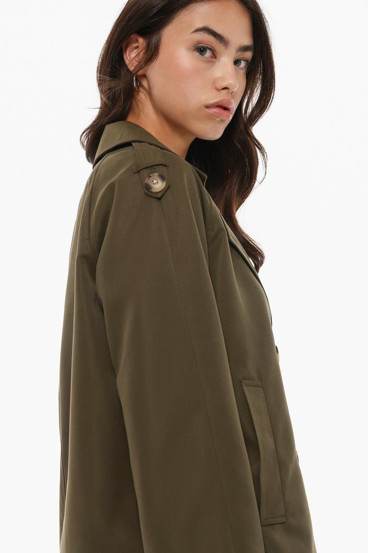 SHORT OVERSIZE TRENCH COAT